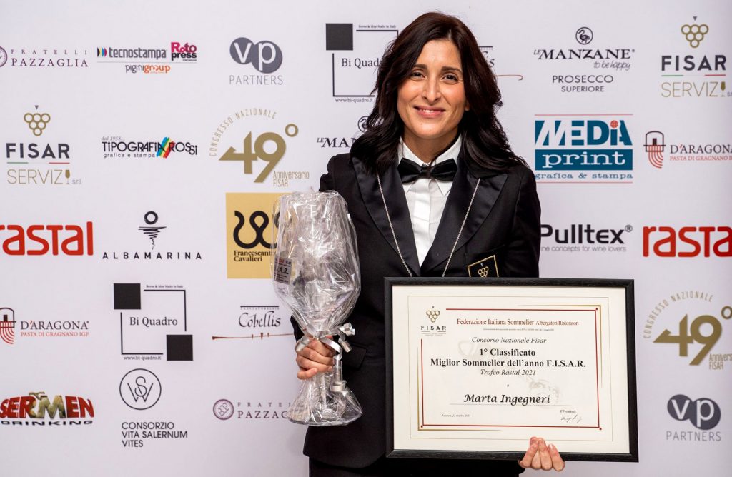 Marta Ingegneri miglior sommelier d'Italia 2021